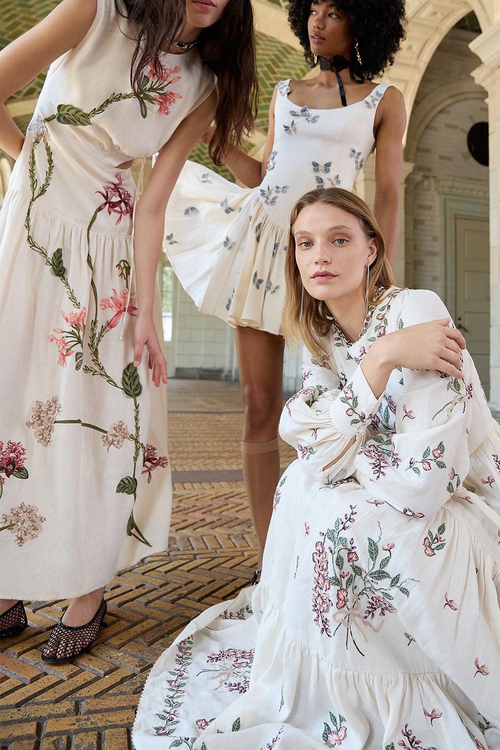 AGUA BY AGUA BENDITA-Pluma Lymanopoda Dress-