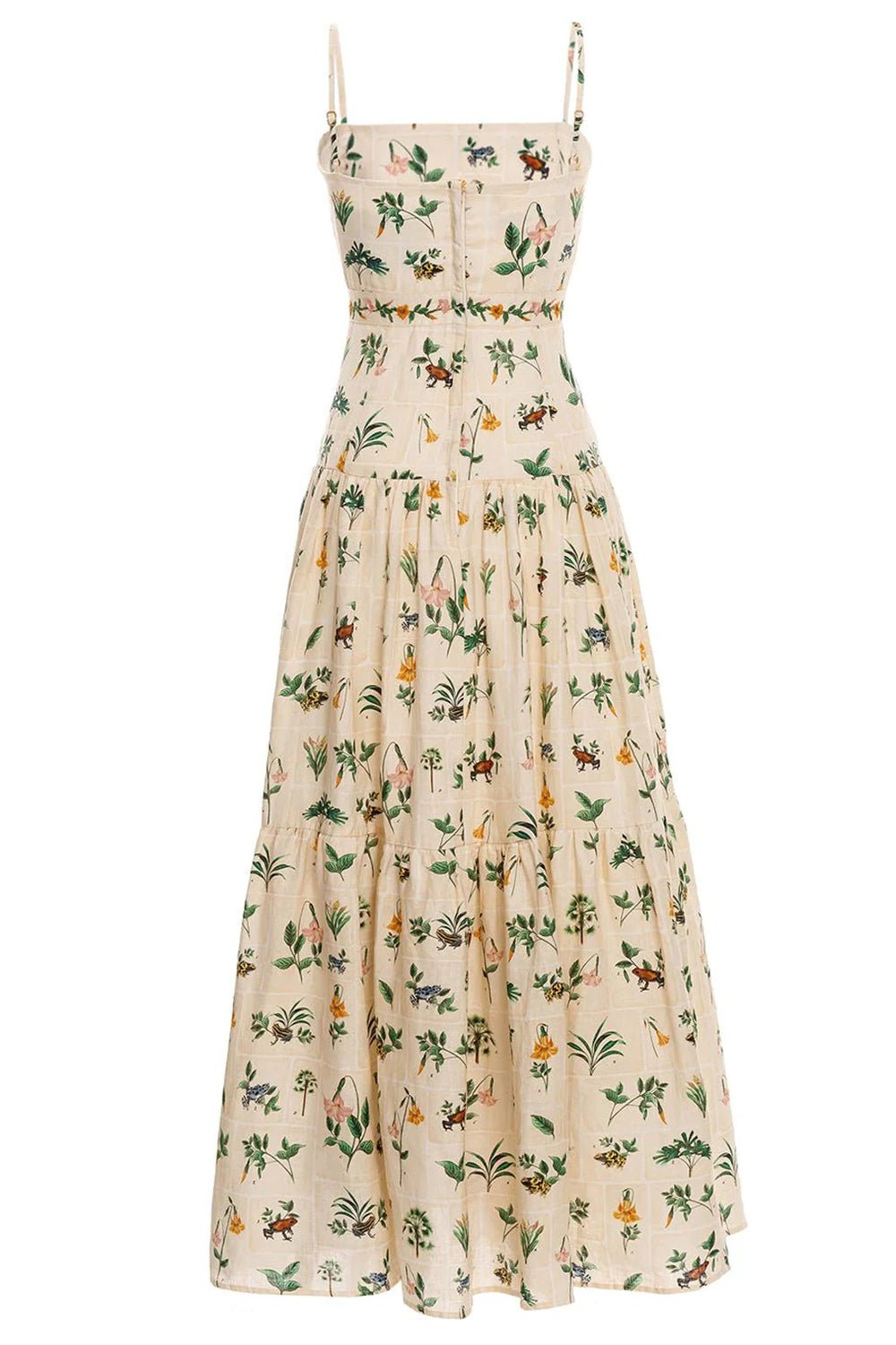 agua by agua bendita lima floral linen maxi dress Lima printed linen maxi dress in blue - Agua By Agua Bendita