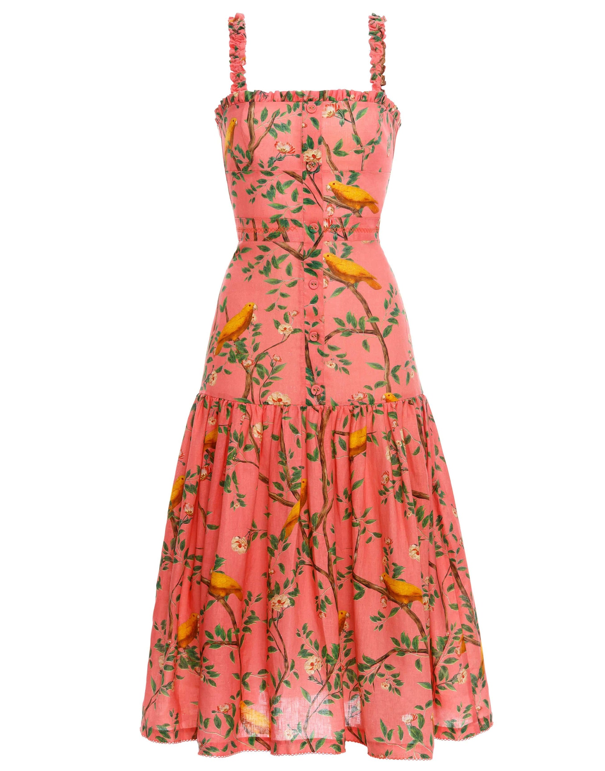 AGUA BY AGUA BENDITA-Nispero Sleeveless Midi Dress-