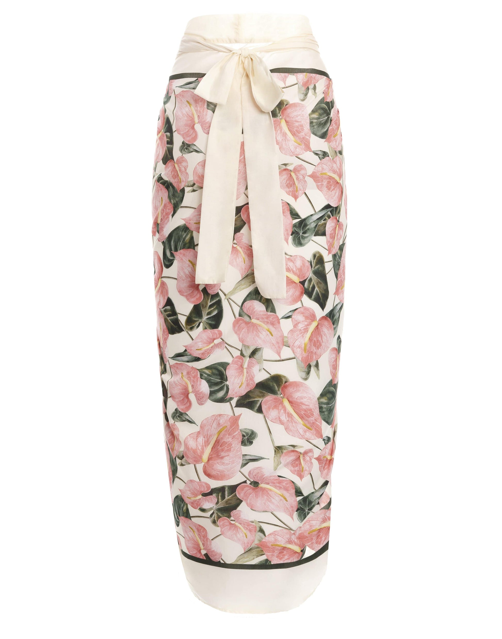 AGUA BY AGUA BENDITA-Silk Lavanda Pareo-CREMA