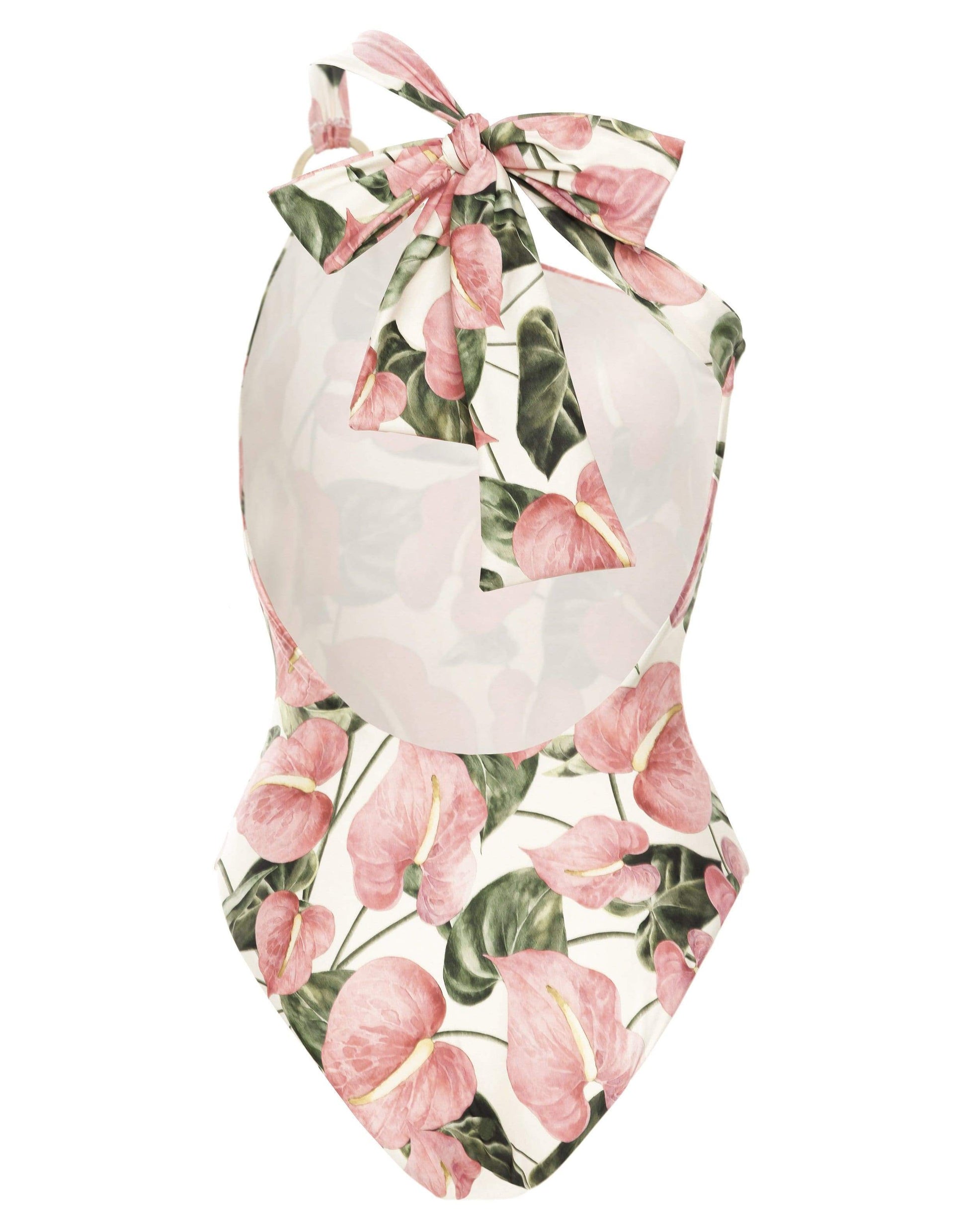 AGUA BY AGUA BENDITA-Fresa One Shoulder One Piece Swimsuit-