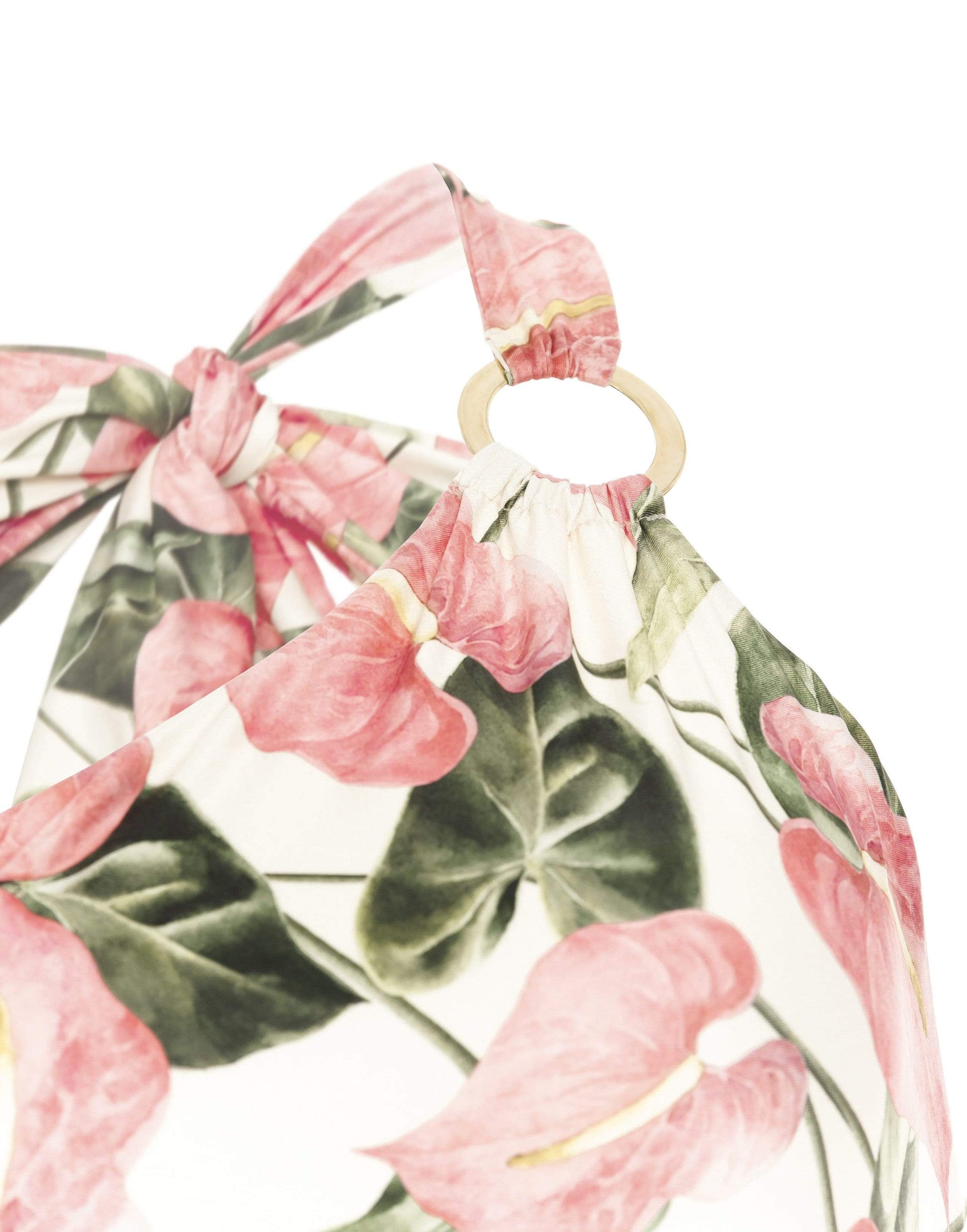 AGUA BY AGUA BENDITA-Fresa One Shoulder One Piece Swimsuit-