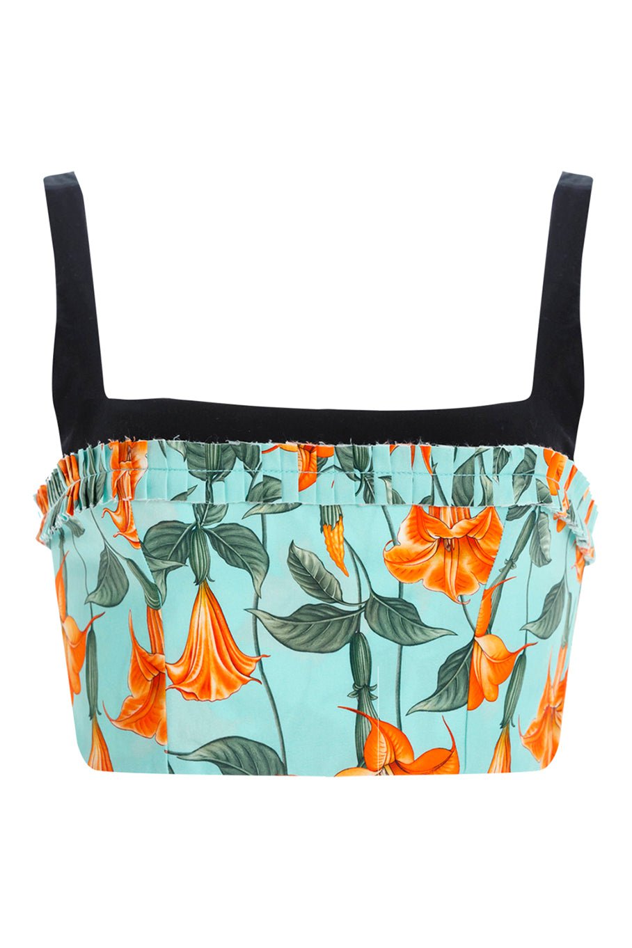 AGUA BY AGUA BENDITA-Nectarina Crop Top-