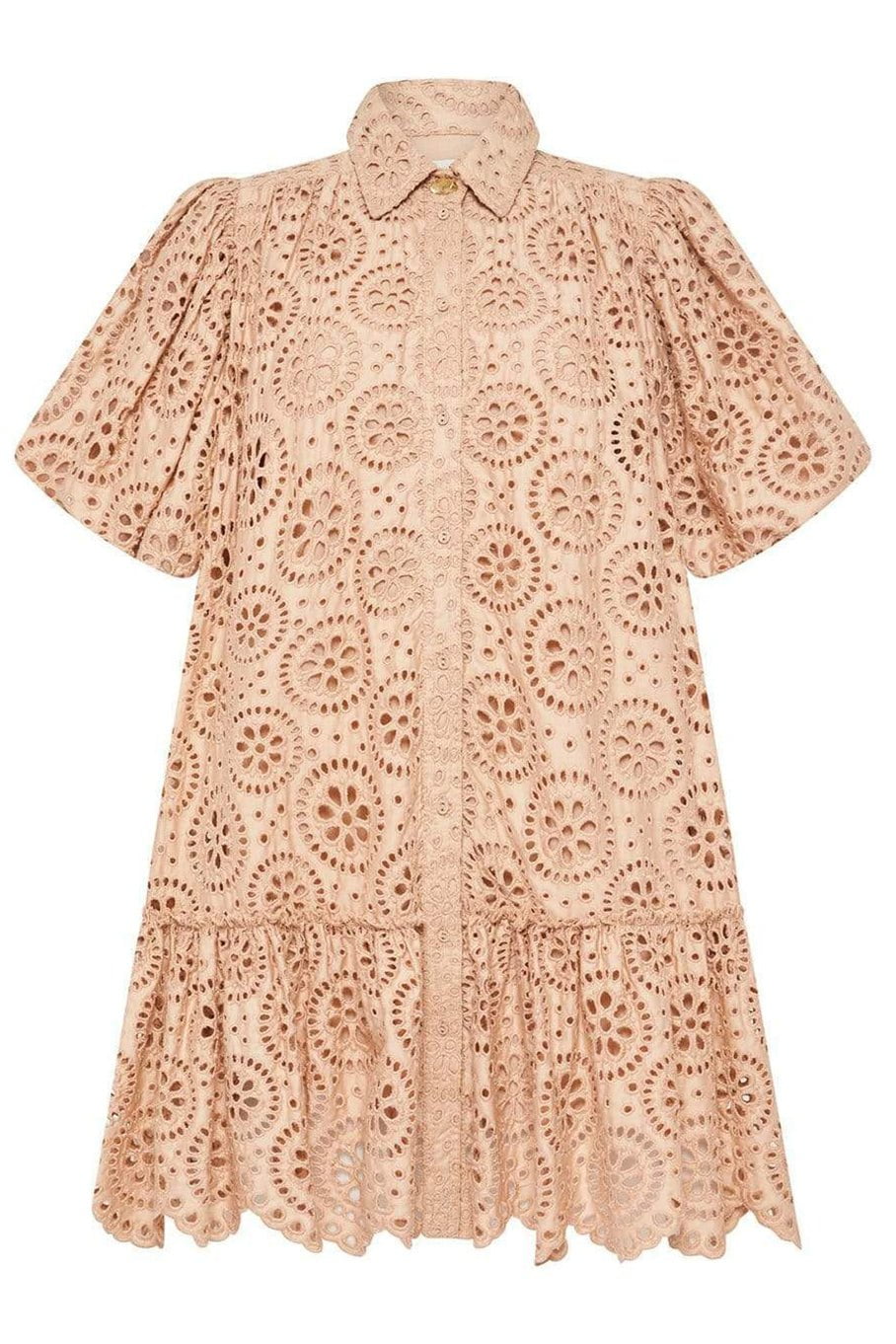 AJE-Salita Broderie Puff Sleeve Dress-