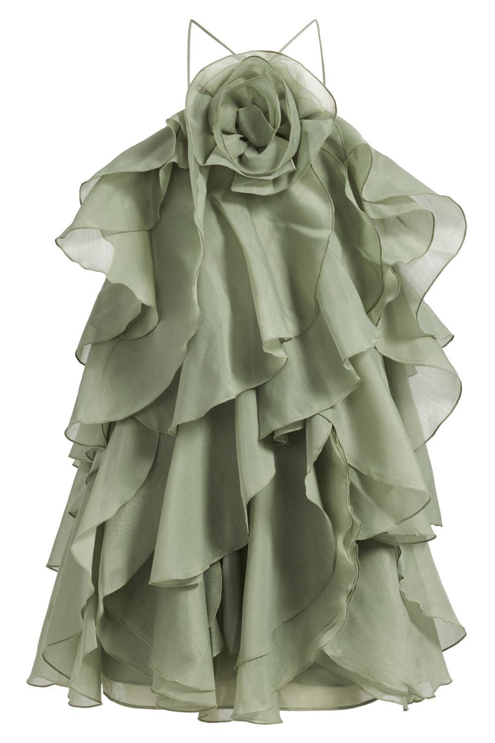Pandorea Mini Dress-GREEN-0-CLOTHINGDRESSCASUAL-AJE