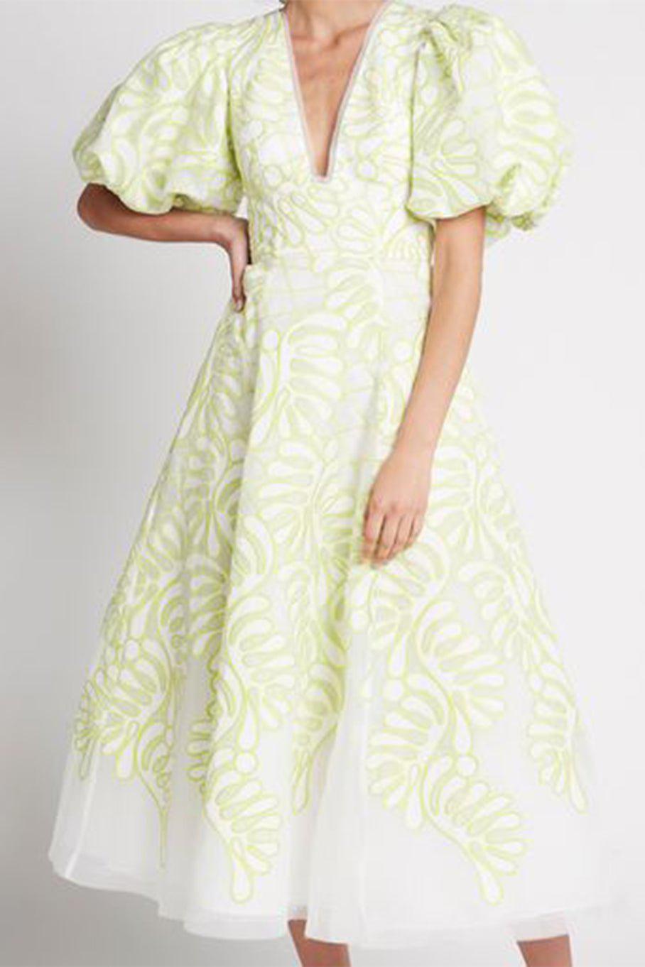 AJE-Botanical Applique Dress-