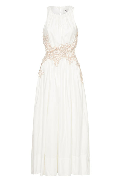 Botanical Trim Midi Dress