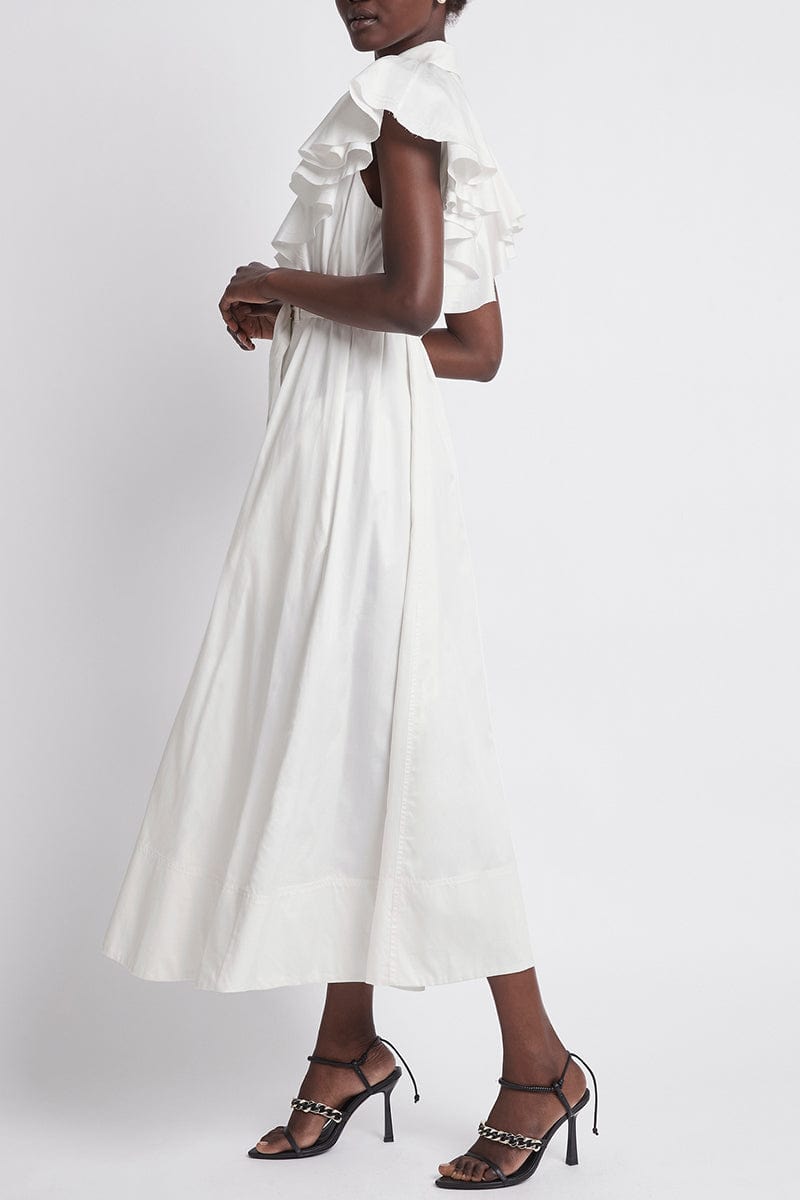 AJE-Kindred Frill Sleeve Midi Dress-