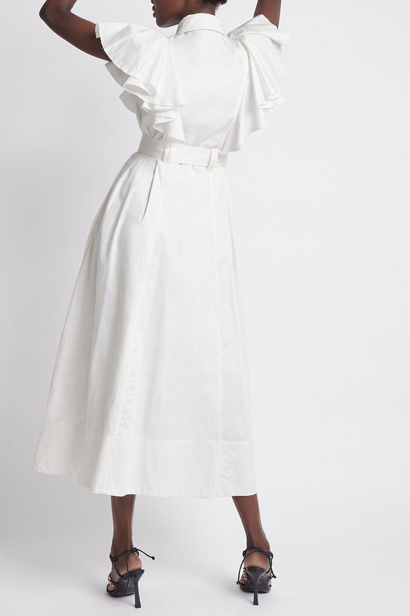 AJE-Kindred Frill Sleeve Midi Dress-