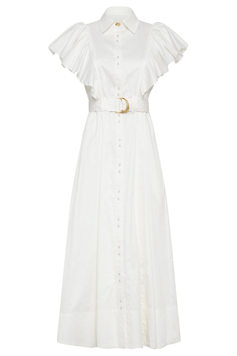 AJE-Kindred Frill Sleeve Midi Dress-