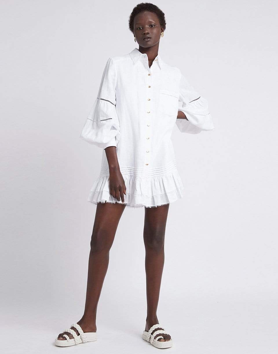 knee length dresses for ladies Lotus Linen Shirt Dress