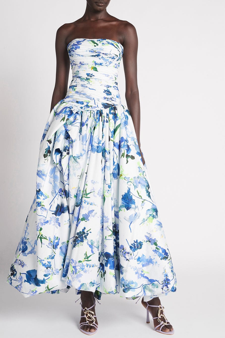 Violette Bubble Hem Maxi Dress