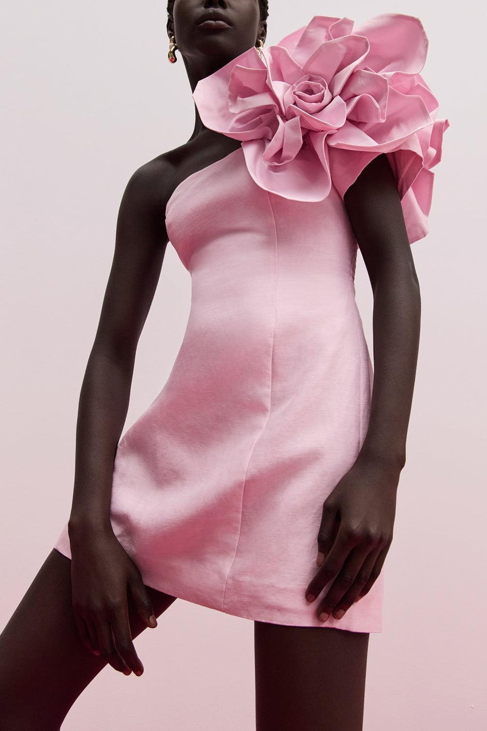 strapless open back dress Aje Amour Ruffle Mini Dress - Passion For Fashion