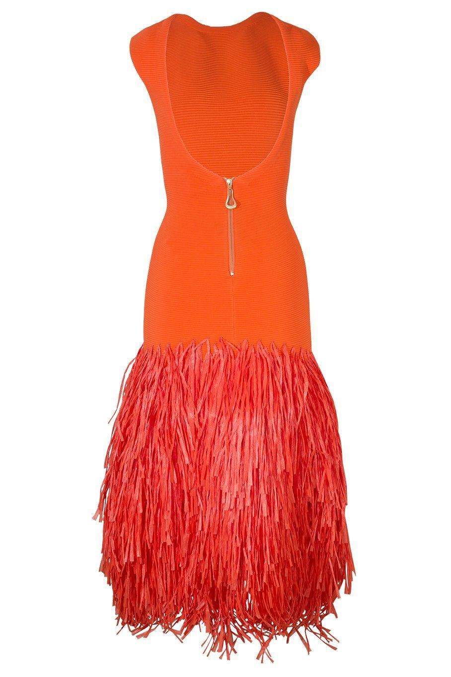 AJE-Rushes Raffia Dress-