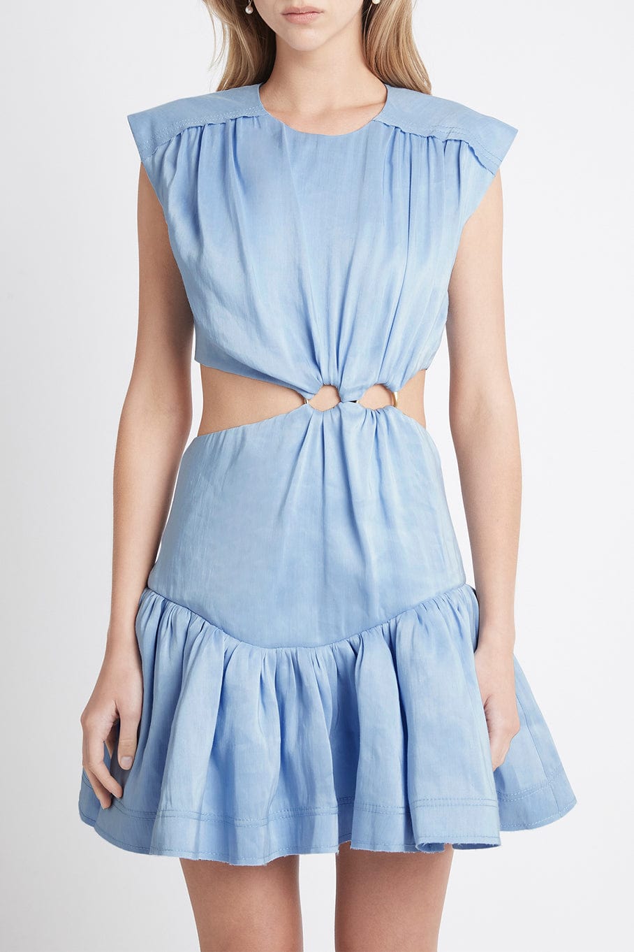 AJE-Solstice Cut Out Ring Flip Mini Dress-