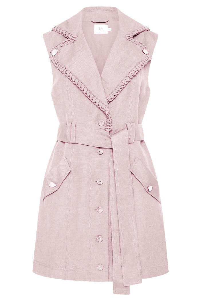 AJE-Encompass Utility Mini Dress - Soft Pink-