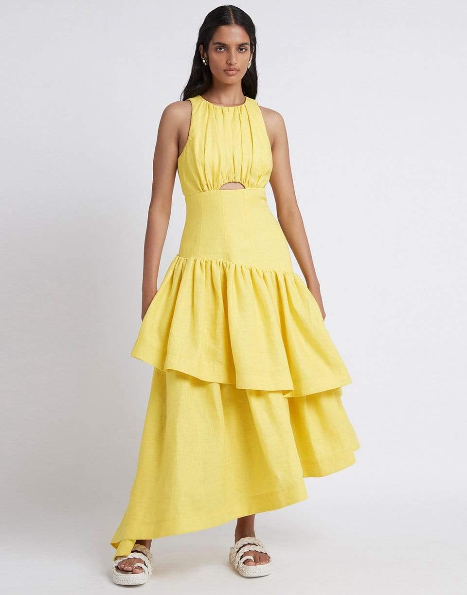 AJE-Caliente Tiered Cut Out Dress-