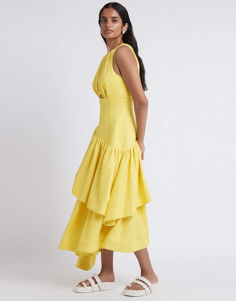 AJE-Caliente Tiered Cut Out Dress-