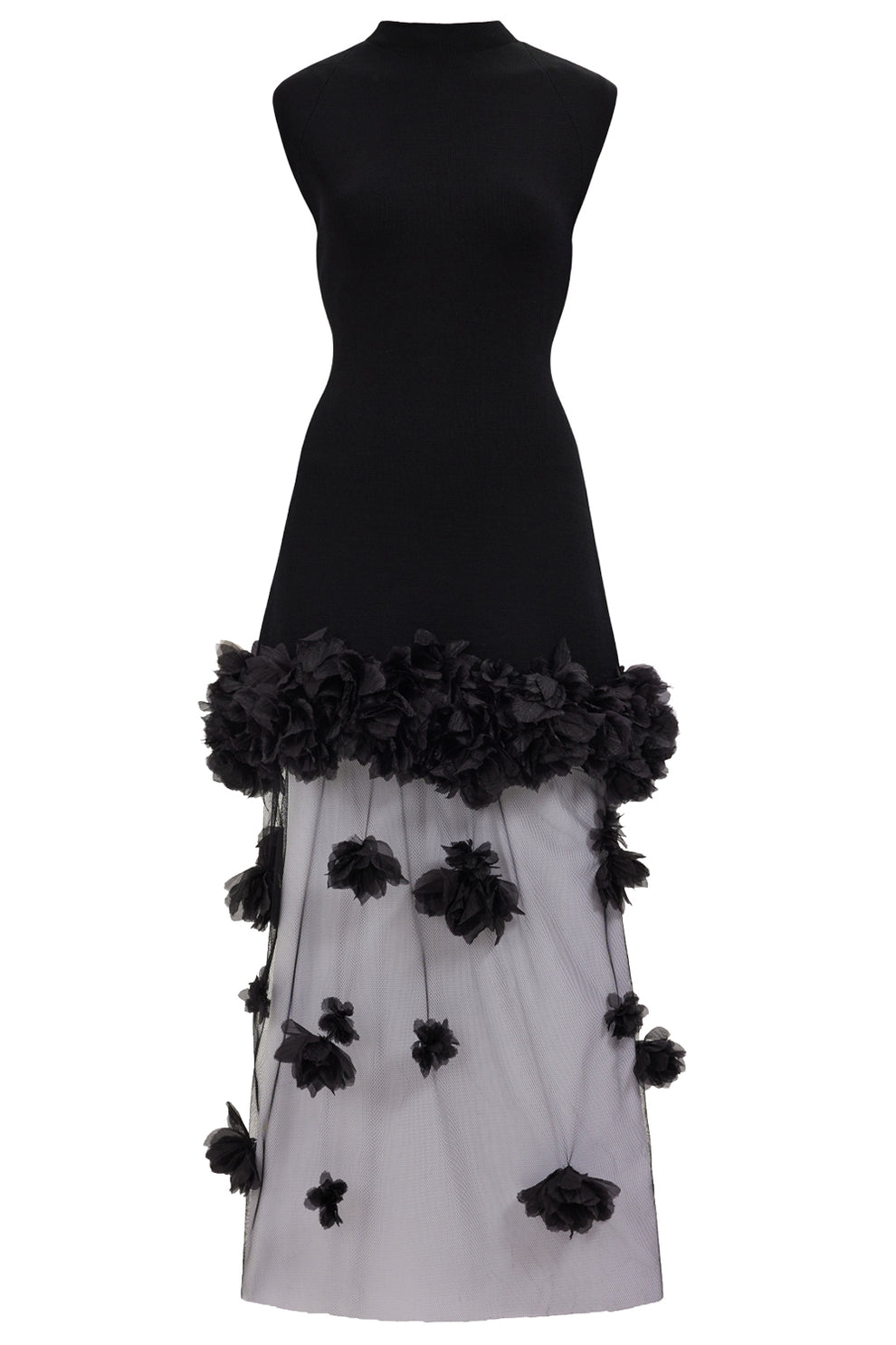aje black long dress Juniper Gown-BLACK / 4