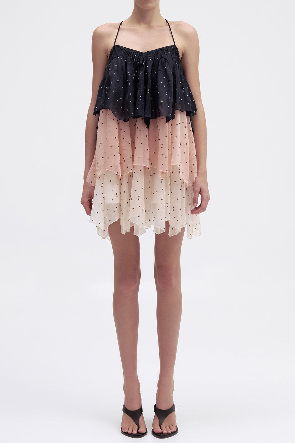 Songstress Mini Dress-POLKADOT-0-CLOTHINGDRESSCOCKTAIL-AJE