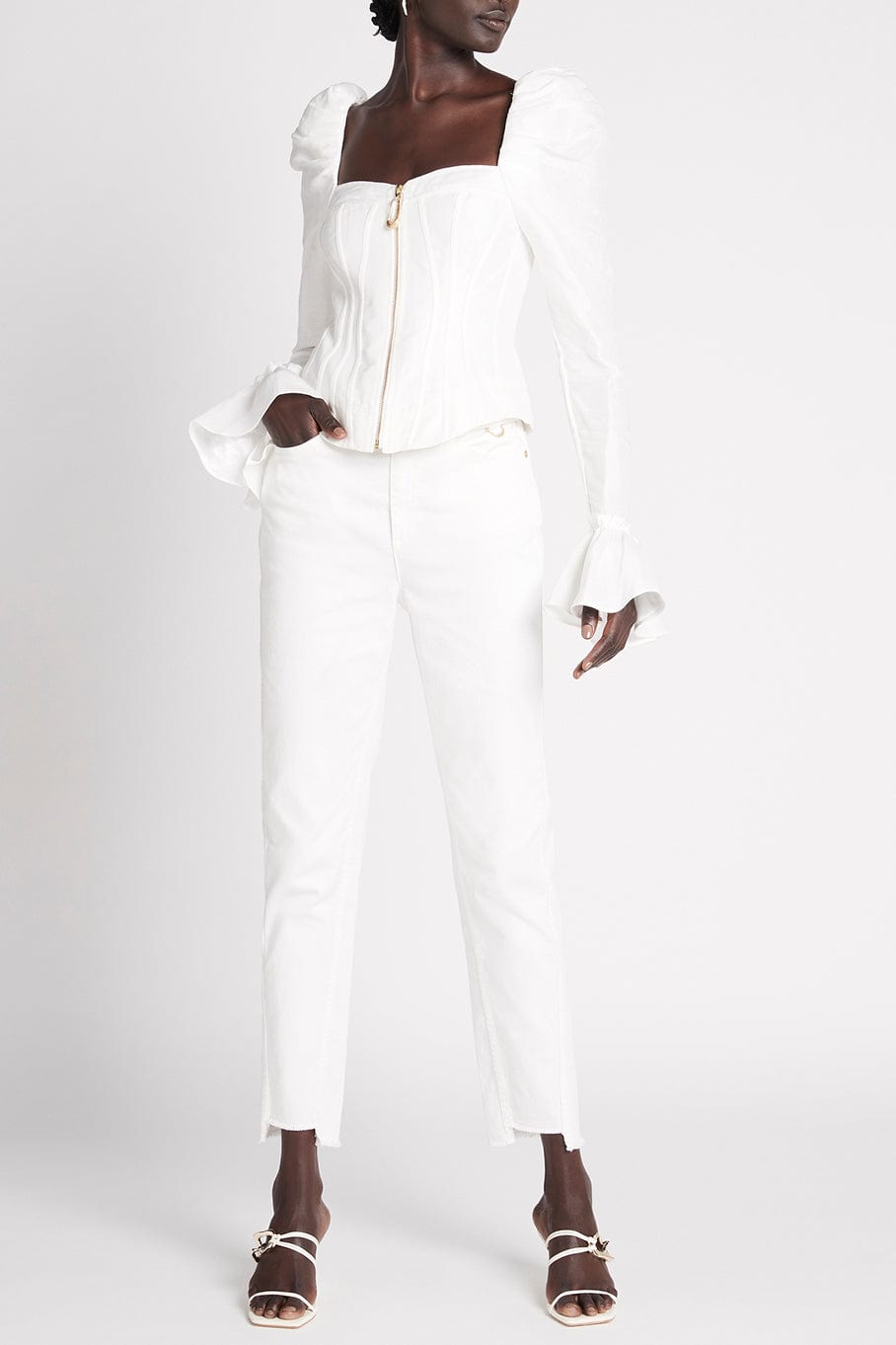 AJE-Giselle Long Sleeve Corset Top-