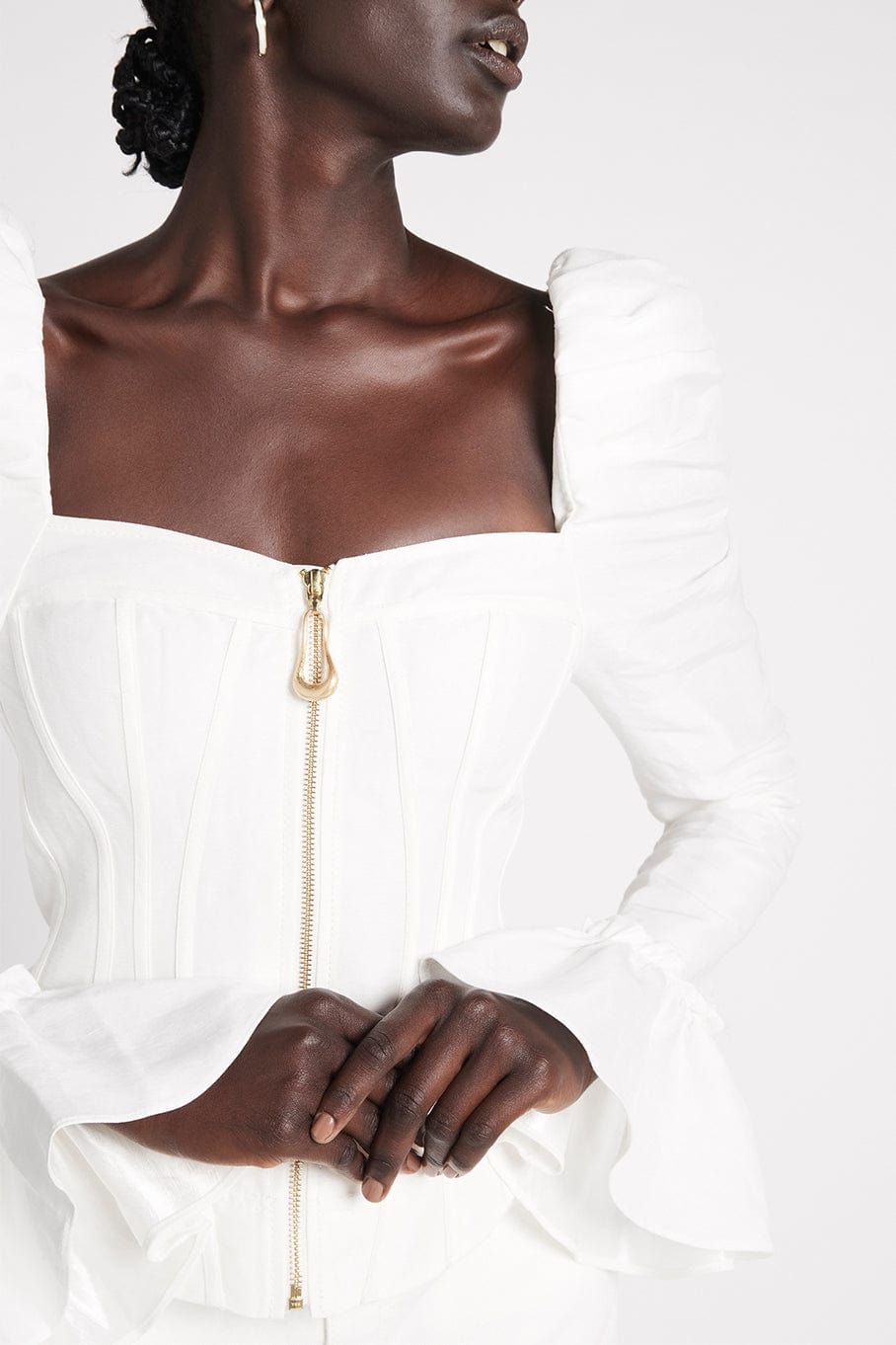 AJE-Giselle Long Sleeve Corset Top-