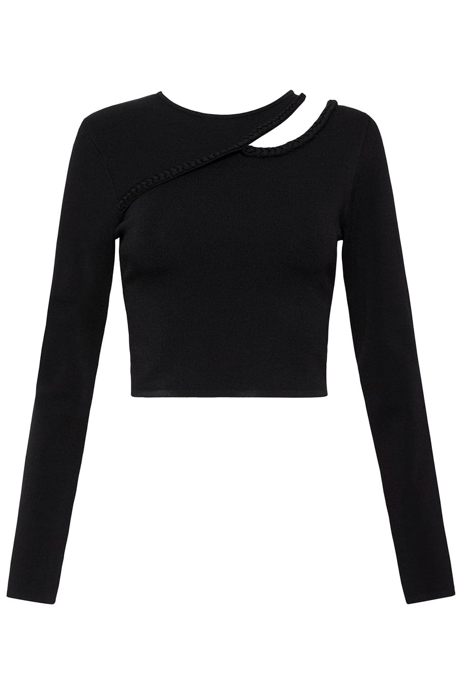 AJE-Canes Braided Cut Out Knit Top-