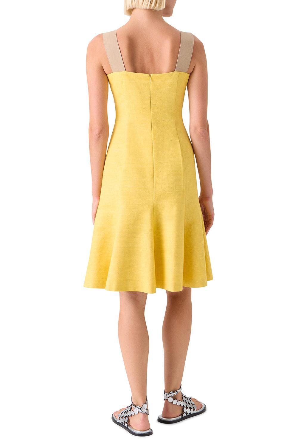 Sleeveless Mini Dress-YELLOW-2-CLOTHINGDRESSCASUAL-AKRIS PUNTO
