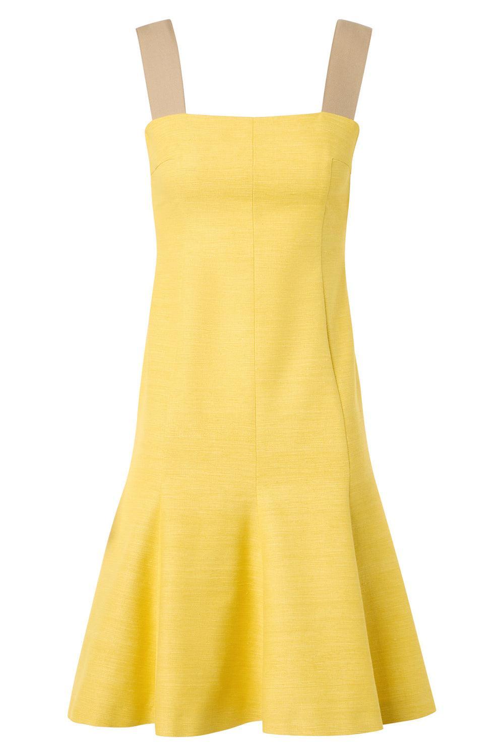 Sleeveless Mini Dress-YELLOW-2-CLOTHINGDRESSCASUAL-AKRIS PUNTO