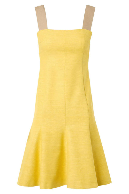 Sleeveless Mini Dress-YELLOW-2-CLOTHINGDRESSCASUAL-AKRIS PUNTO