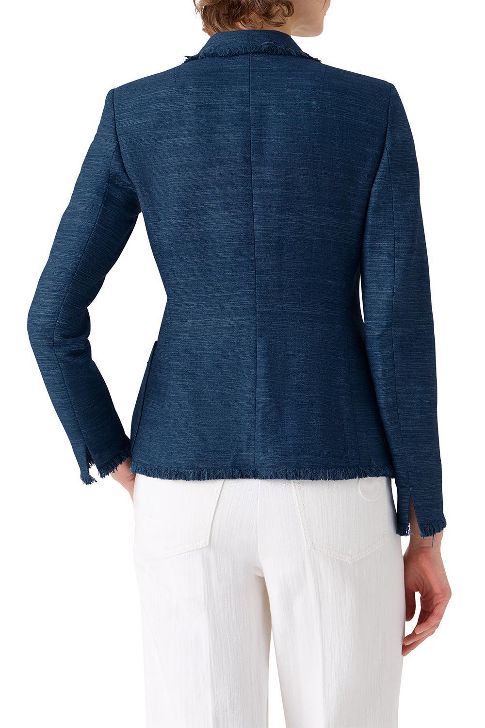 Fitted Blazer-BLUE-4-CLOTHINGJACKETBLAZERS-AKRIS PUNTO