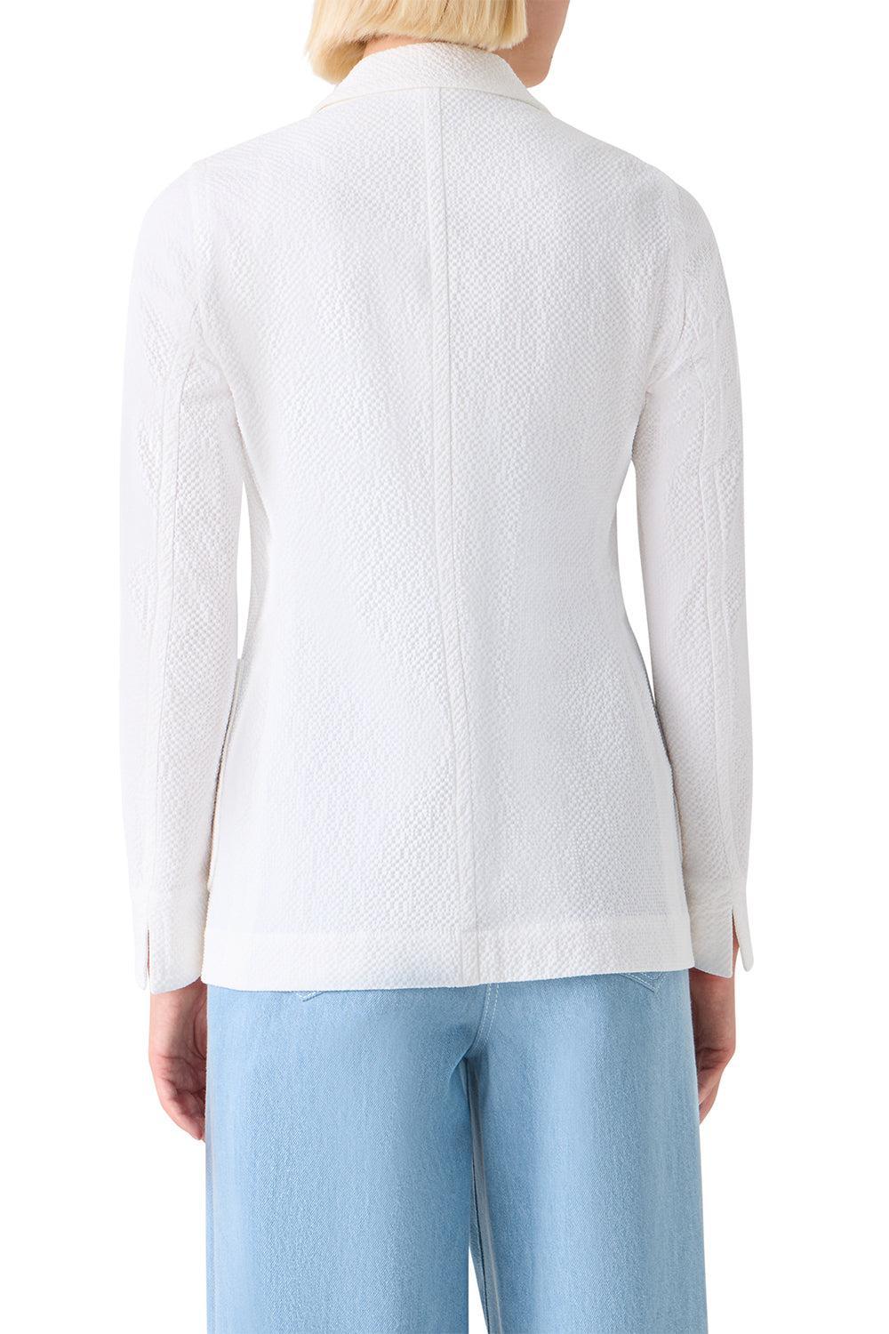 Stretch Blazer-CREAM-2-CLOTHINGJACKETBLAZERS-AKRIS PUNTO