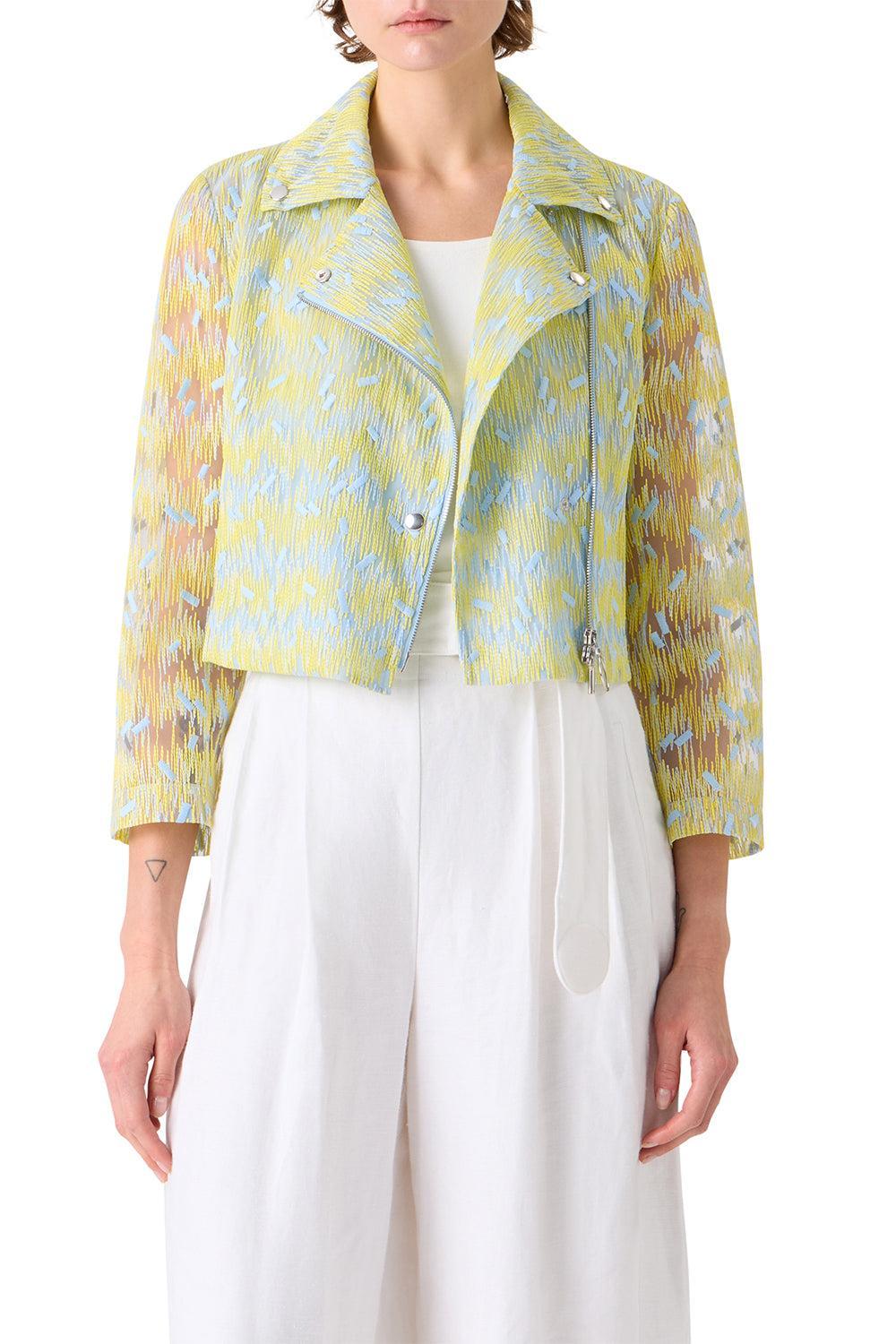 Asymmetrical Biker Jacket-YELLOW-4-CLOTHINGJACKETCASUAL-AKRIS PUNTO