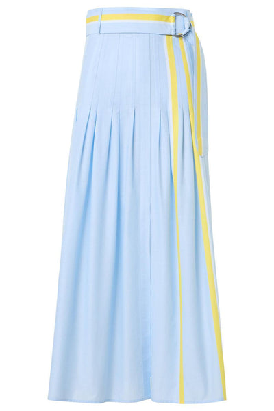 Stripe Pleated Midi Skirt | AKRIS PUNTO – Marissa Collections