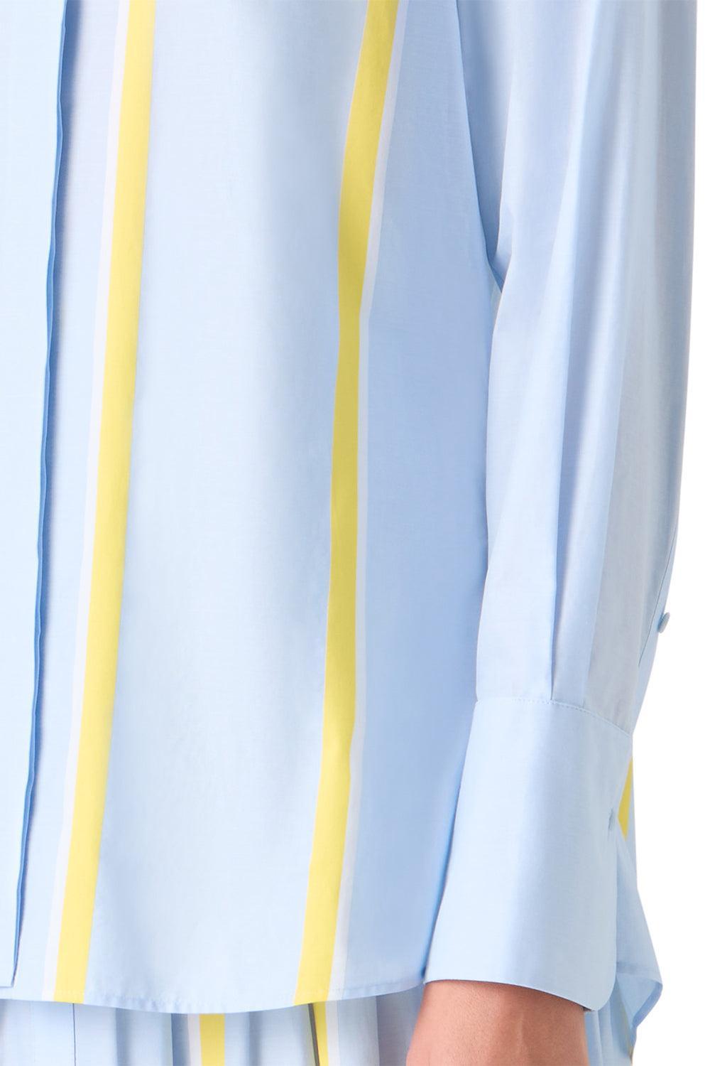 Long Sleeve Button Shirt-BLUE-2-CLOTHINGTOPBLOUSE-AKRIS PUNTO