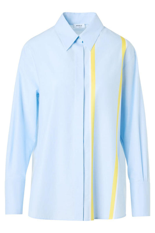 Long Sleeve Button Shirt-BLUE-2-CLOTHINGTOPBLOUSE-AKRIS PUNTO