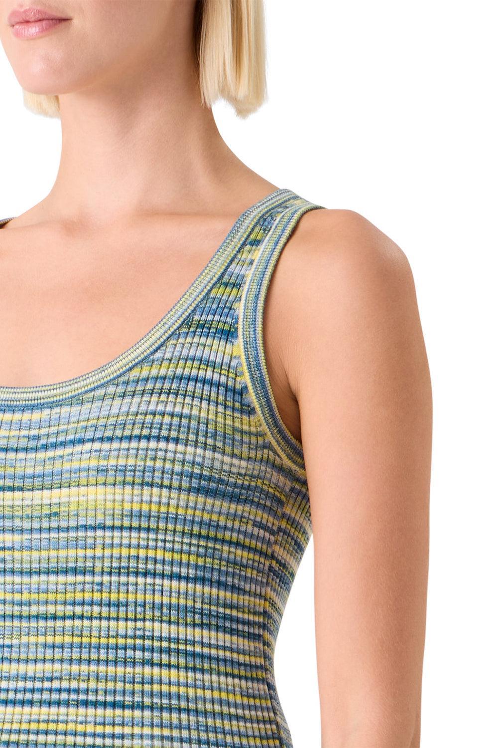 Sleeveless Space Dye Top-BLUE-2-CLOTHINGTOPKNITS-AKRIS PUNTO