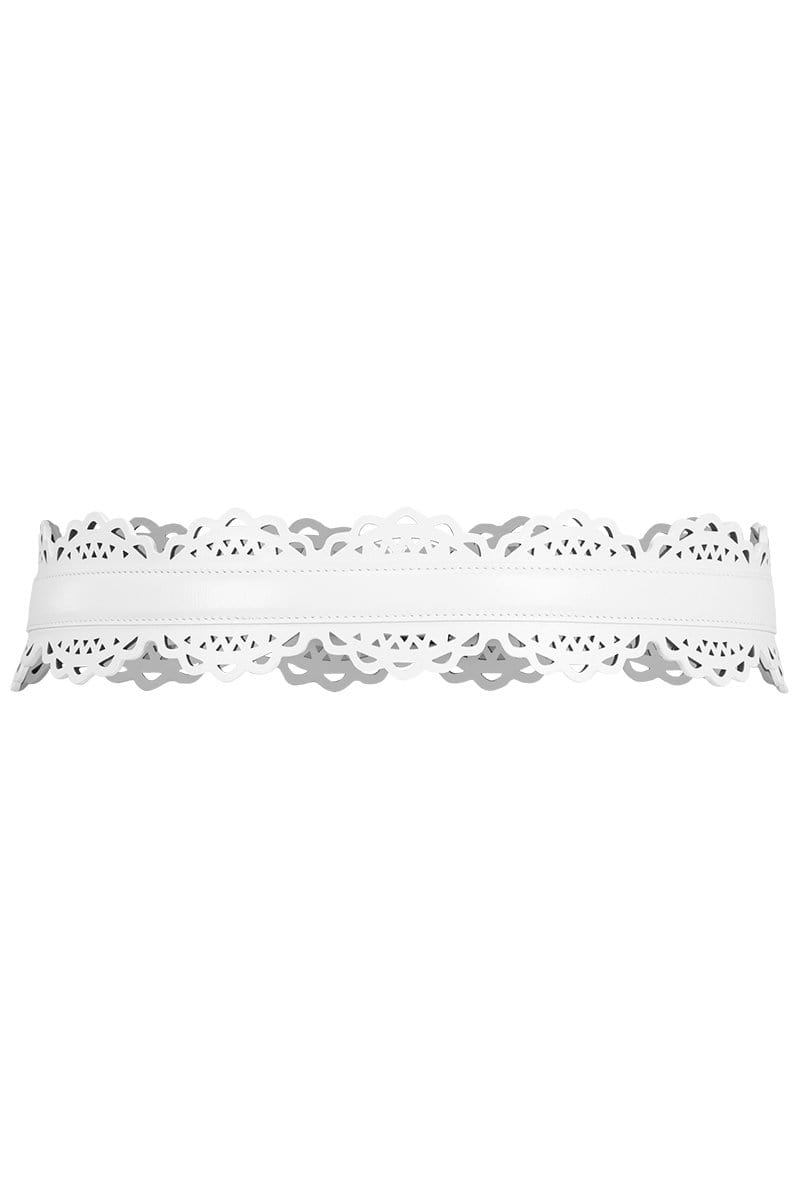 ALAÏA-Vienne Vague Belt - Blanc-
