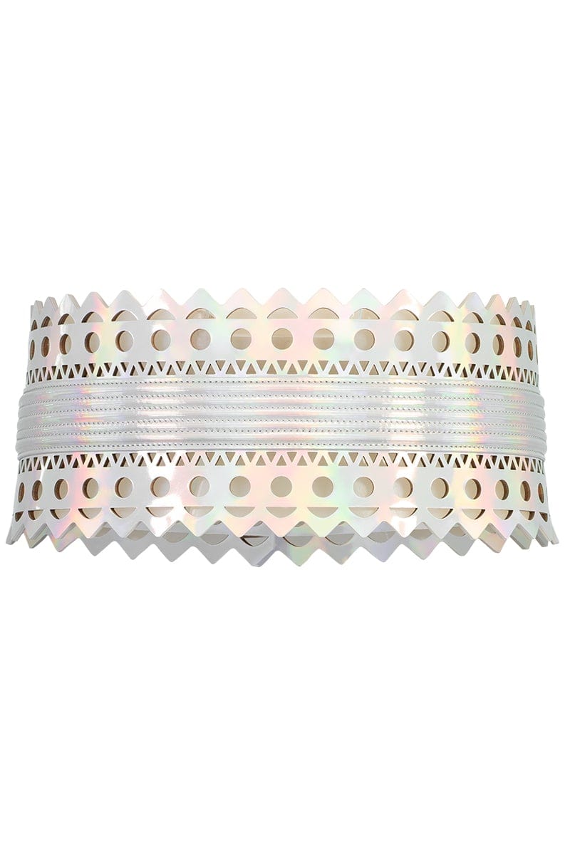 ALAÏA-Corset Vienne Belt - Blanc-