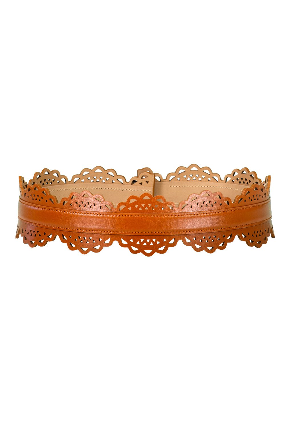 ALAÏA-Vienne Vague Vague Belt - Cognac-