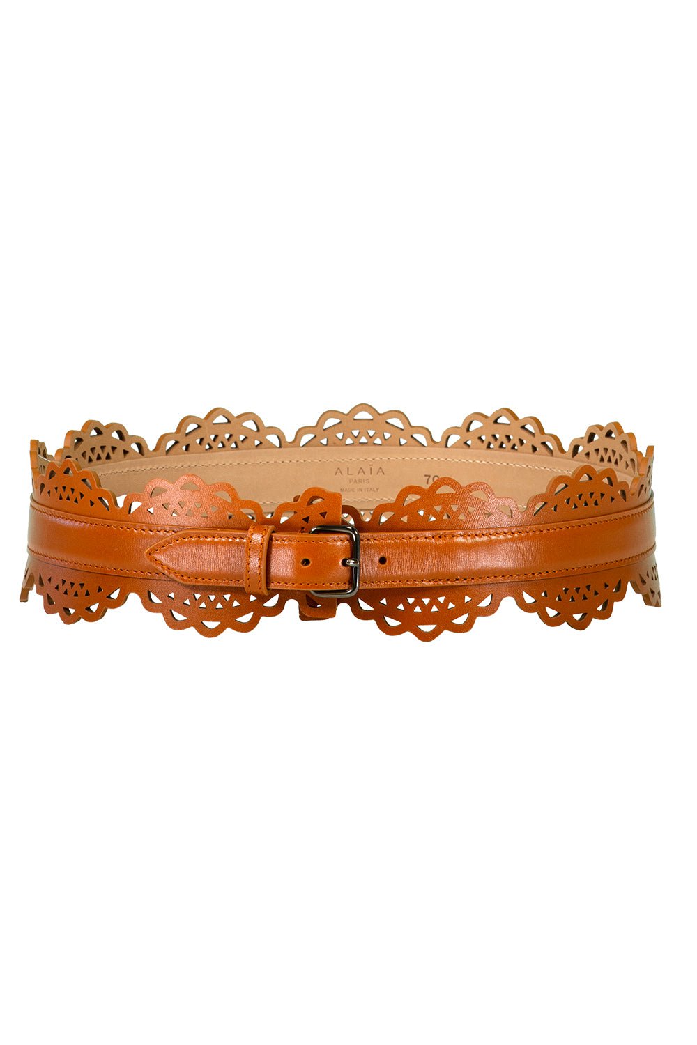 ALAÏA-Vienne Vague Vague Belt - Cognac-