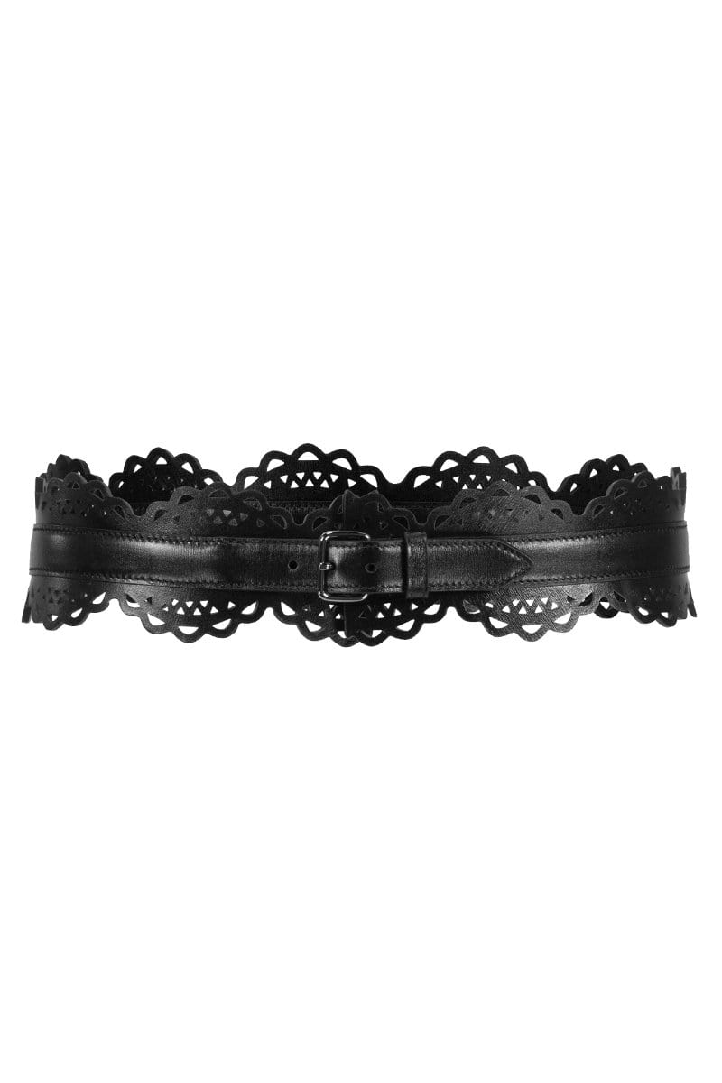ALAÏA-Vienne Vague Belt - Noir-