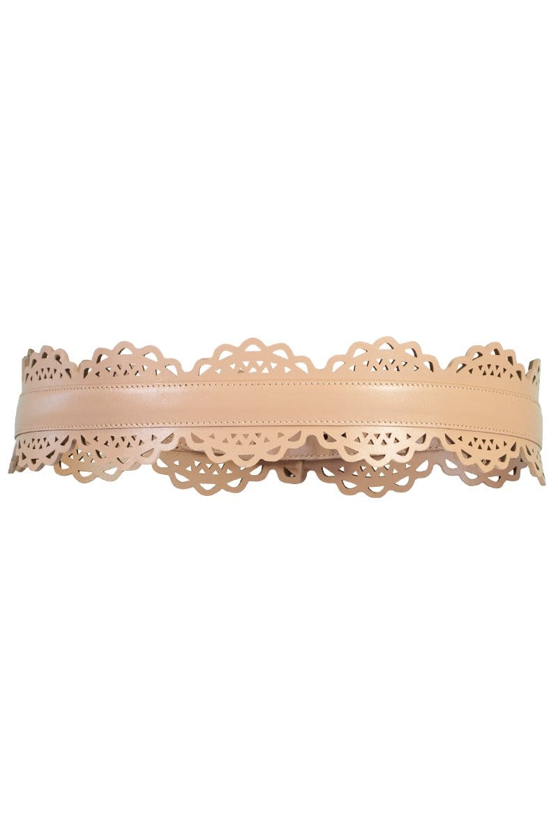 ALAÏA-Vienne Vague Belt - Sable-