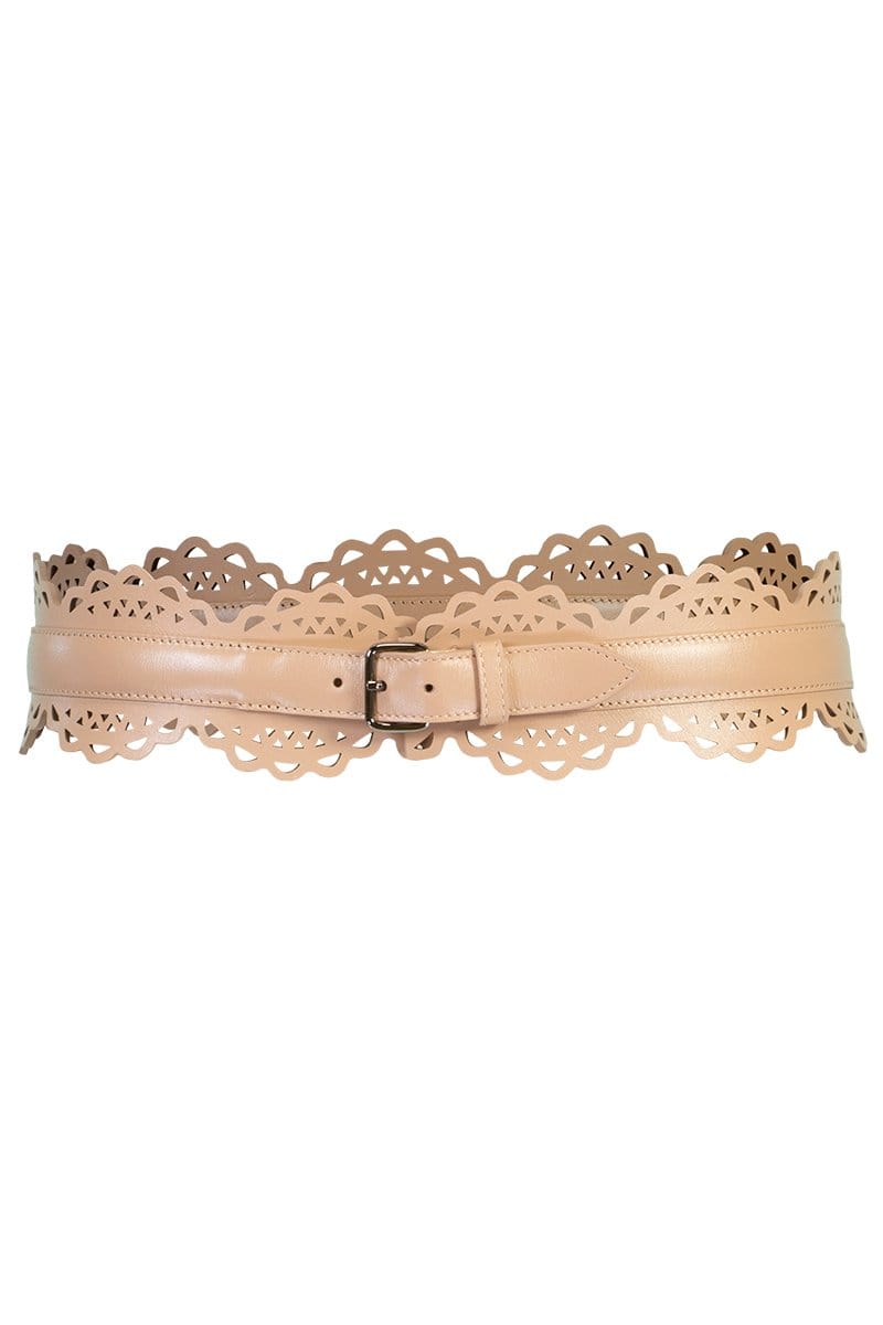 ALAÏA-Vienne Vague Belt - Sable-
