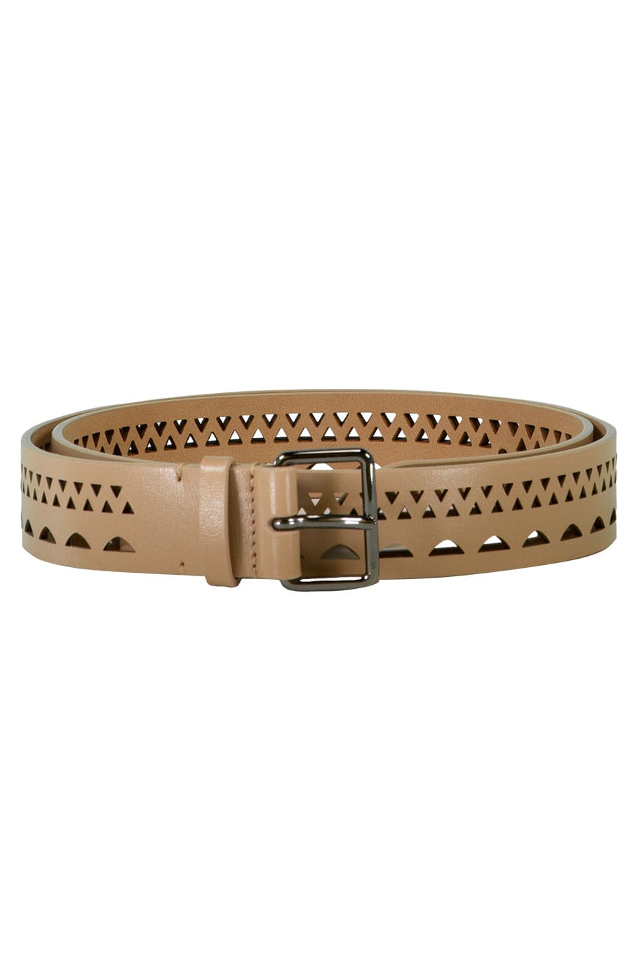 ALAÏA-Open Work Leather Belt-