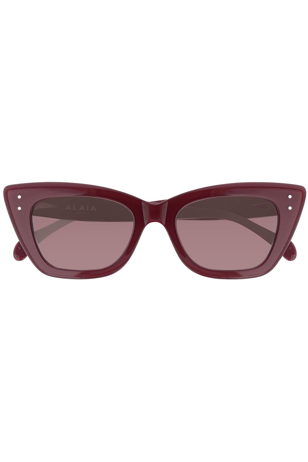 ALAÏA-Rounded Cateye Sunglasses-RED