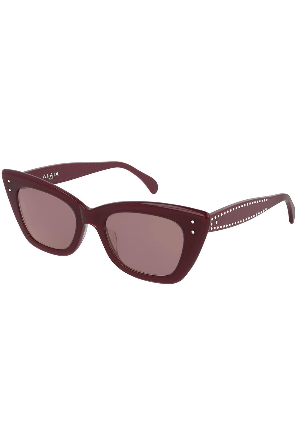 ALAÏA-Rounded Cateye Sunglasses-RED