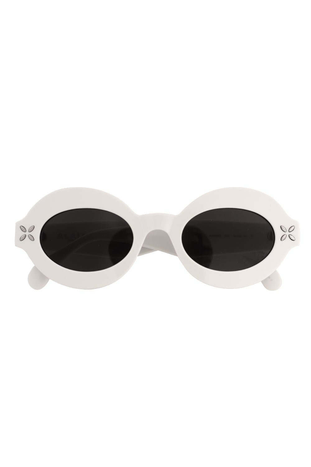 ALAÏA-Azzedine Panthos Sunglasses-WHITE/GREY
