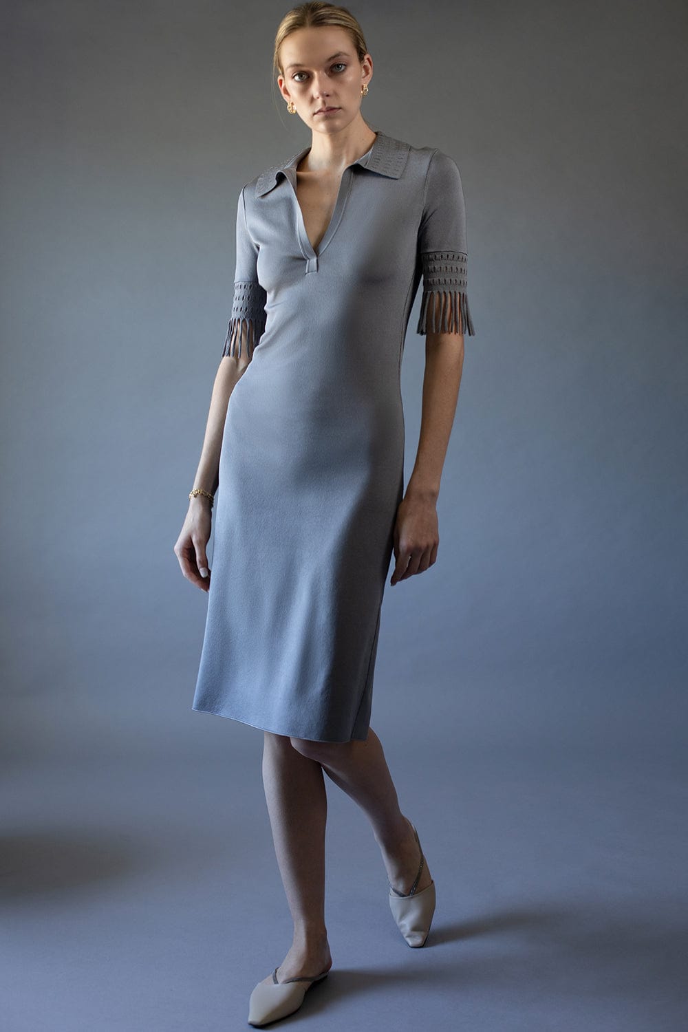 ALAÏA-Seamless Polo Dress-