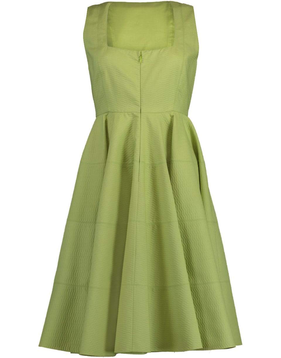 Square Neck Zip Front Dress